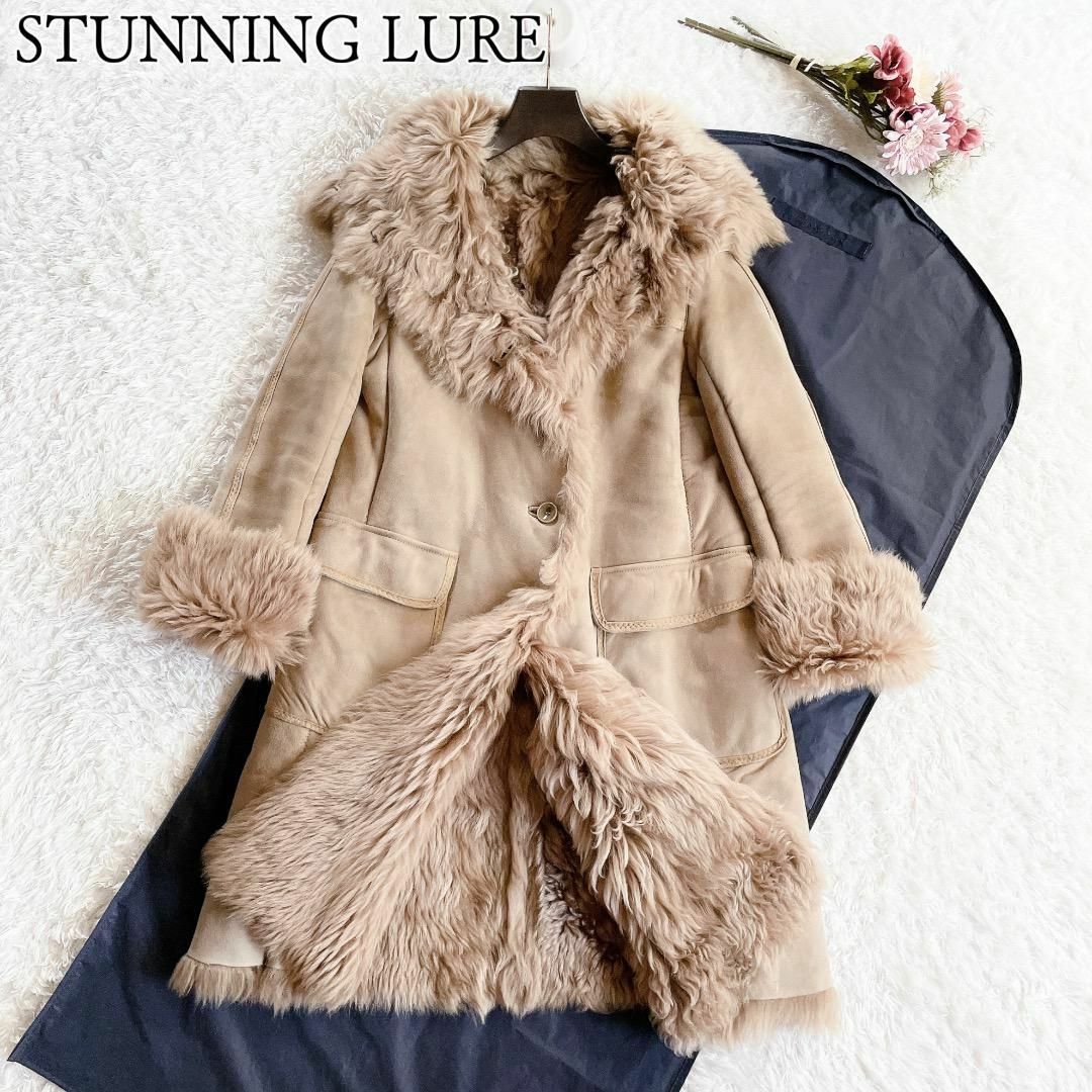 STUNNING LURE - 高級◇STUNNING LURE◇リアルムートンコート ベージュ