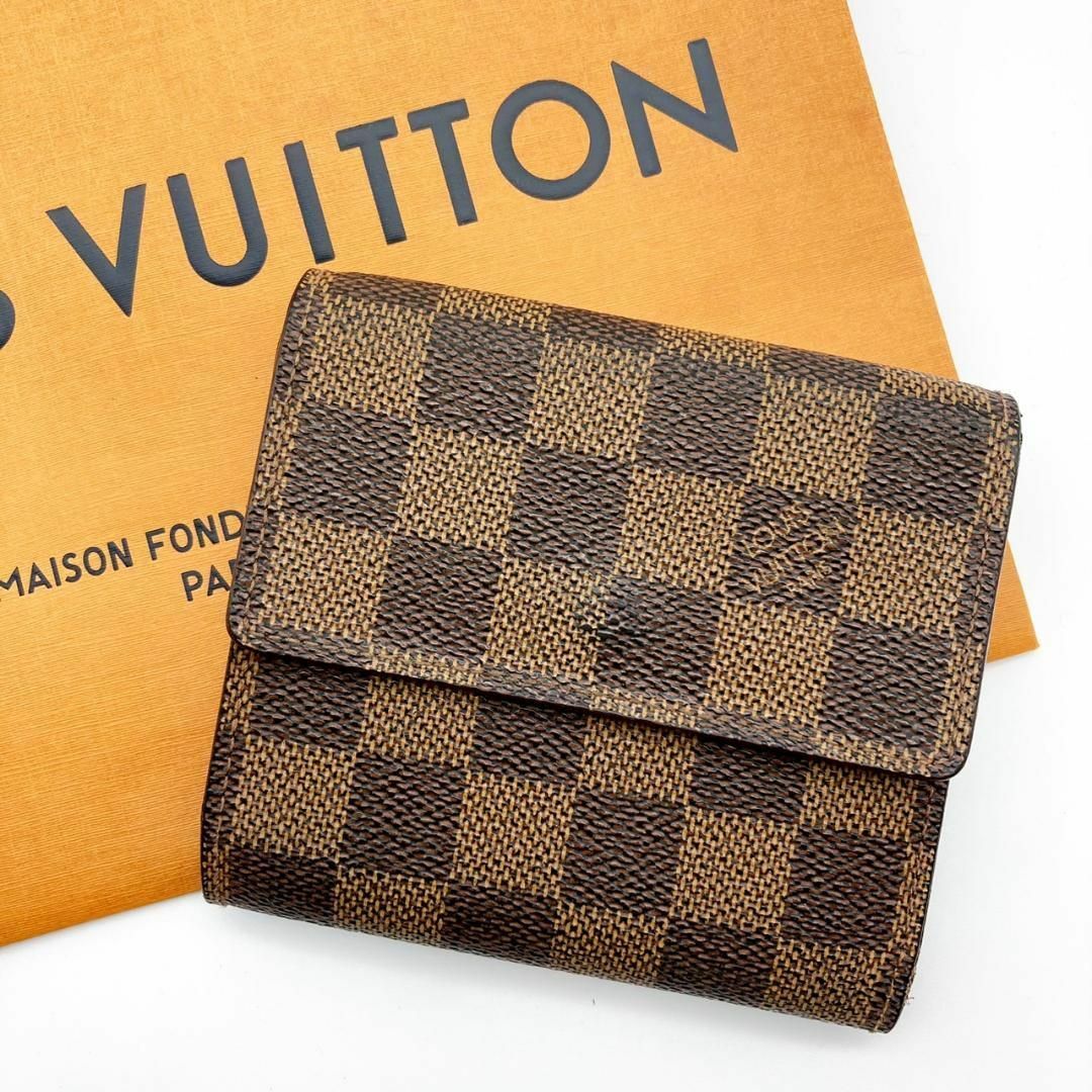 LOUIS VUITTON(ルイヴィトン)の訳あり特価　ルイヴィトン ポルトフォイユ・エリーズ　ダミエ レディースのファッション小物(財布)の商品写真