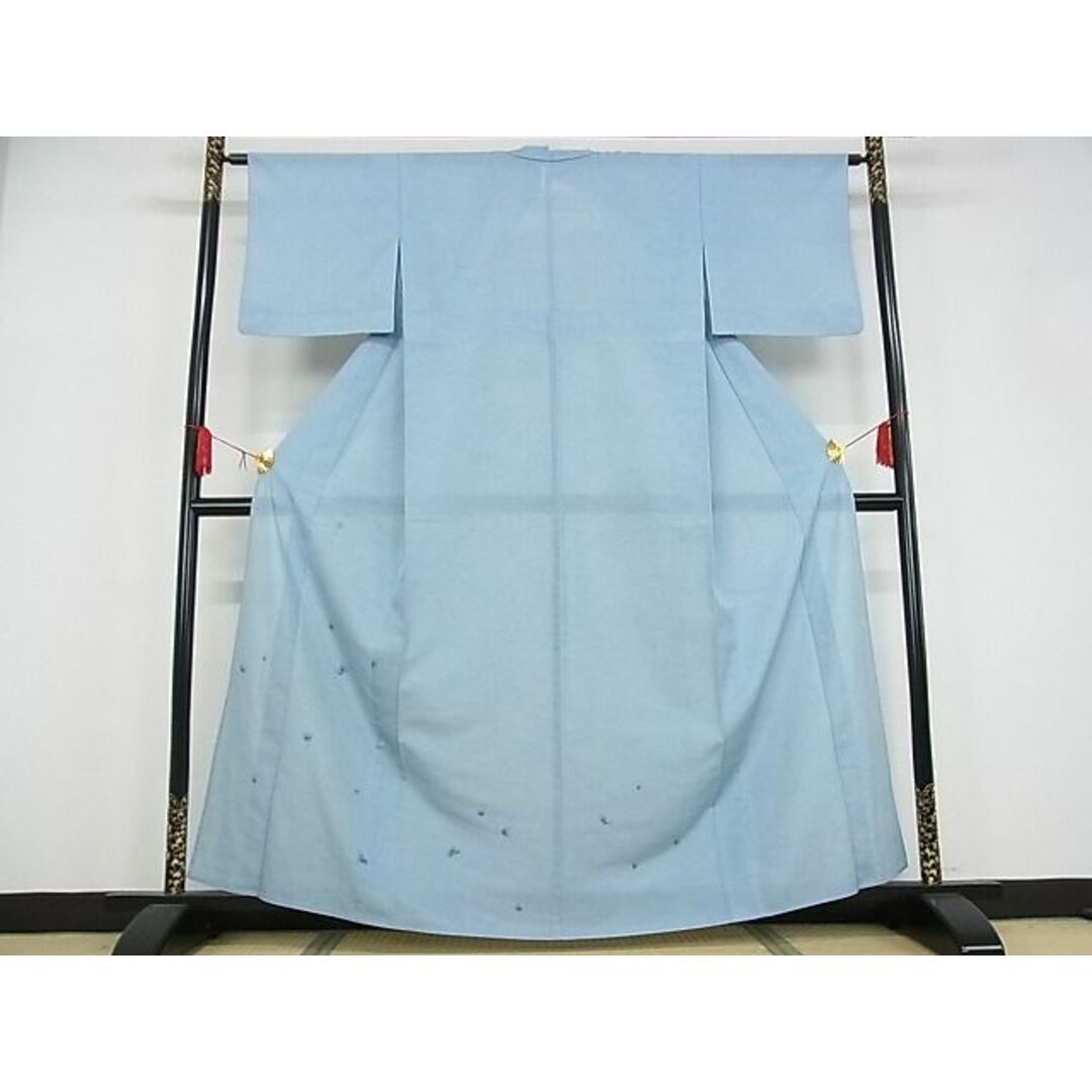 平和屋-こころ店■夏物 訪問着 絽 流水文 着丈156cm 裄丈64cm 正絹 逸品 A-ck4104