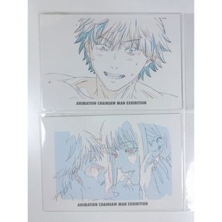 チェンソーマン展 デンジ マキマ ポストカード 2枚セット(使用済み切手/官製はがき)