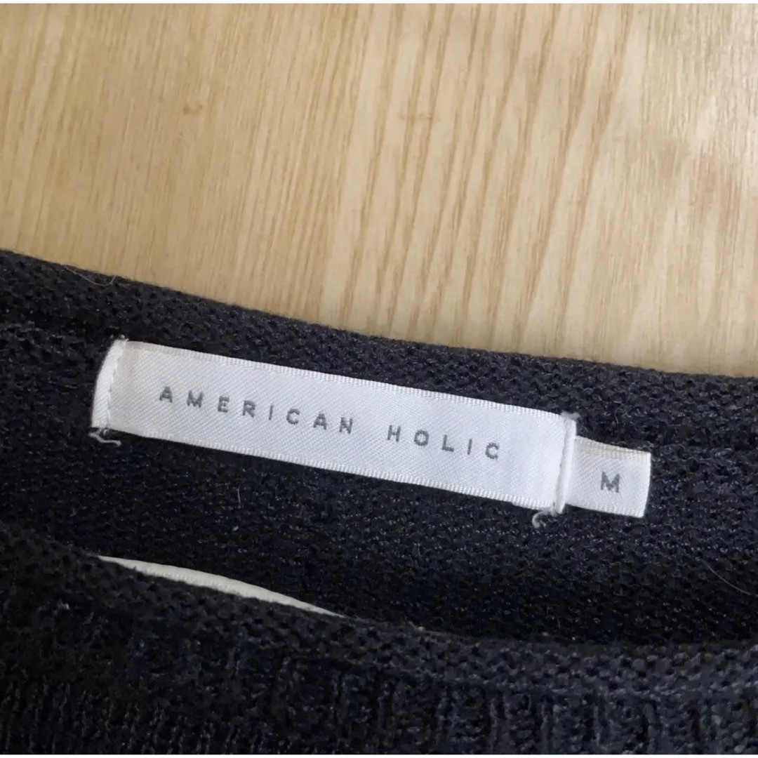 AMERICAN HOLIC(アメリカンホリック)のAMERICAN HOLIC ニットプルオーバー レディースのトップス(ニット/セーター)の商品写真