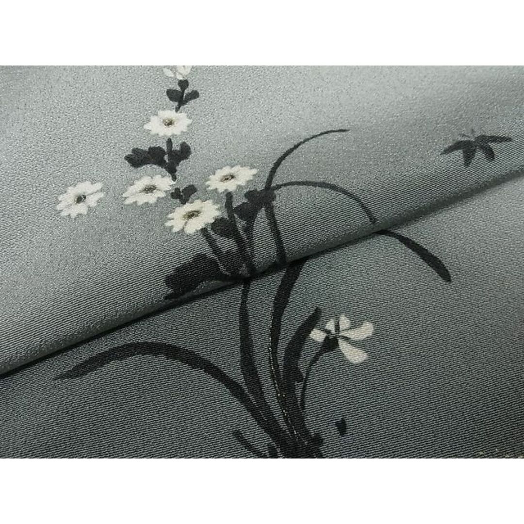 平和屋-こころ店■訪問着 流水草花文 暈し染め 金彩 着丈158cm 裄丈62cm 正絹 逸品 A-br5220