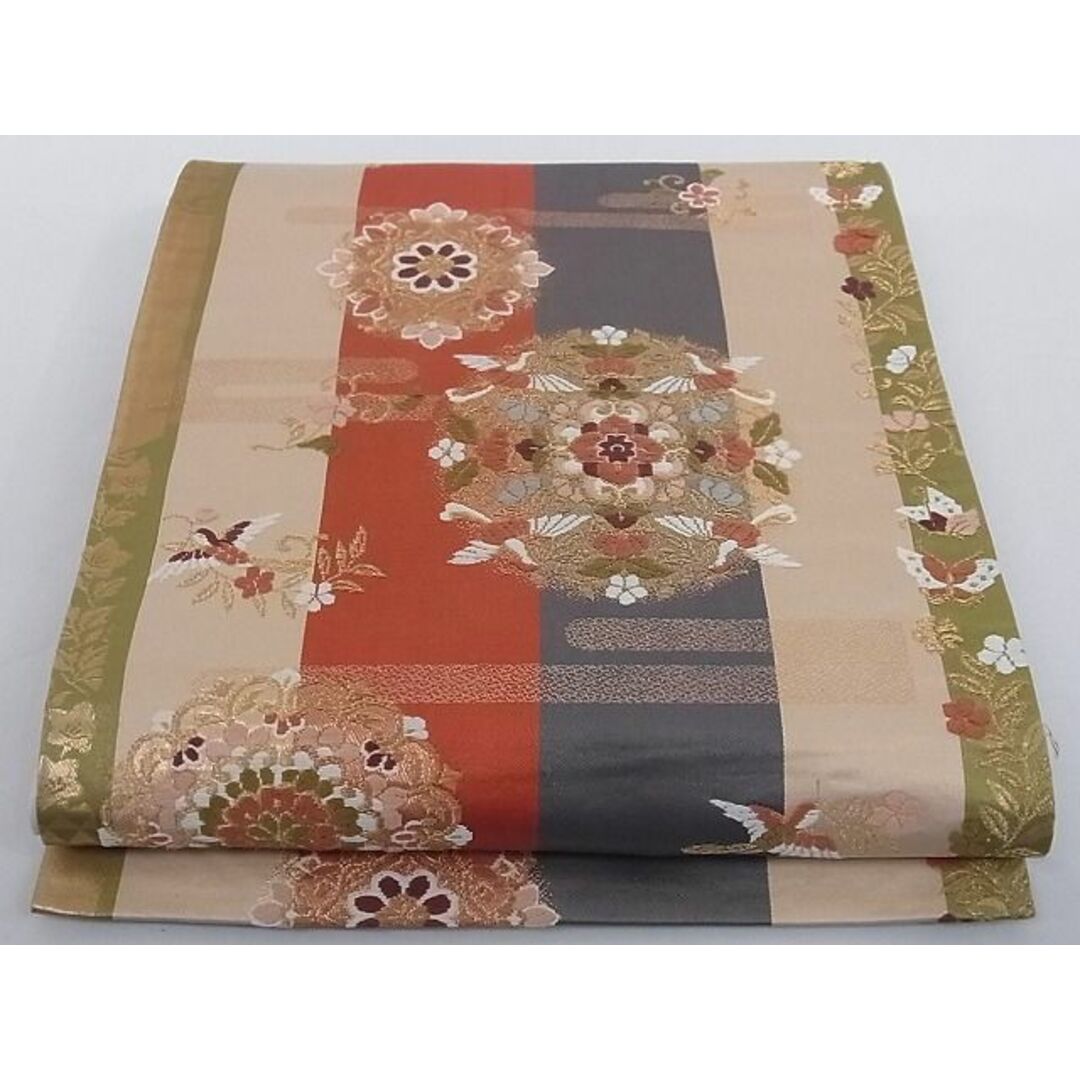 平和屋-こころ店□六通柄袋帯 唐織 鳳凰花文 金糸 正絹 逸品 A-az5164 ... 平和屋-こころ店■六通柄袋帯 唐織 鳳凰花丸文 黒地 金糸 正絹 逸品 A-pf5278