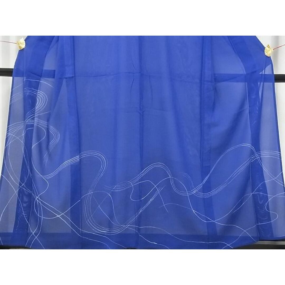 平和屋-こころ店■夏物 訪問着 絽 流水文 着丈156cm 裄丈64cm 正絹 逸品 A-ck4104