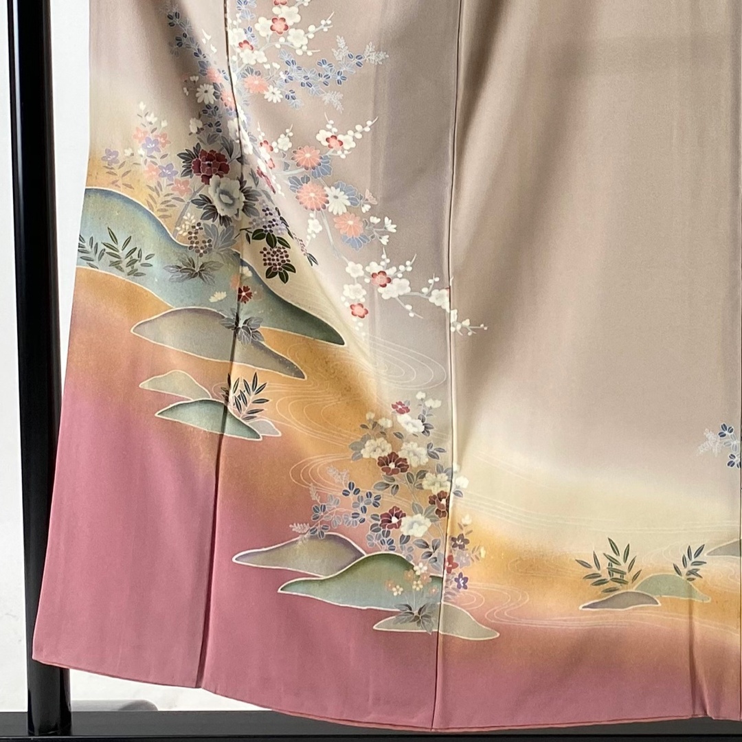 訪問着 身丈155.5cm 裄丈64cm 正絹 秀品 - 着物 訪問着 秀品 身丈154.5cm 裄丈64.5cm 正絹