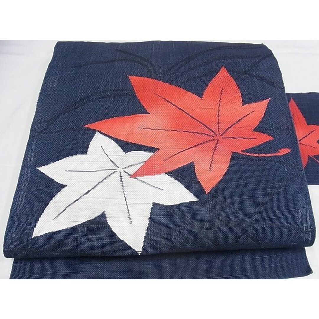 平和屋-こころ店■夏物 八寸名古屋帯 楓 B-np7386