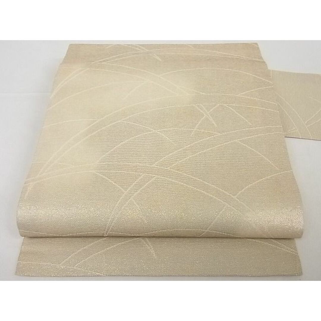 平和屋-こころ店■夏物 九寸名古屋帯 芝文 銀糸 正絹 逸品 A-ms1267 | フリマアプリ ラクマ