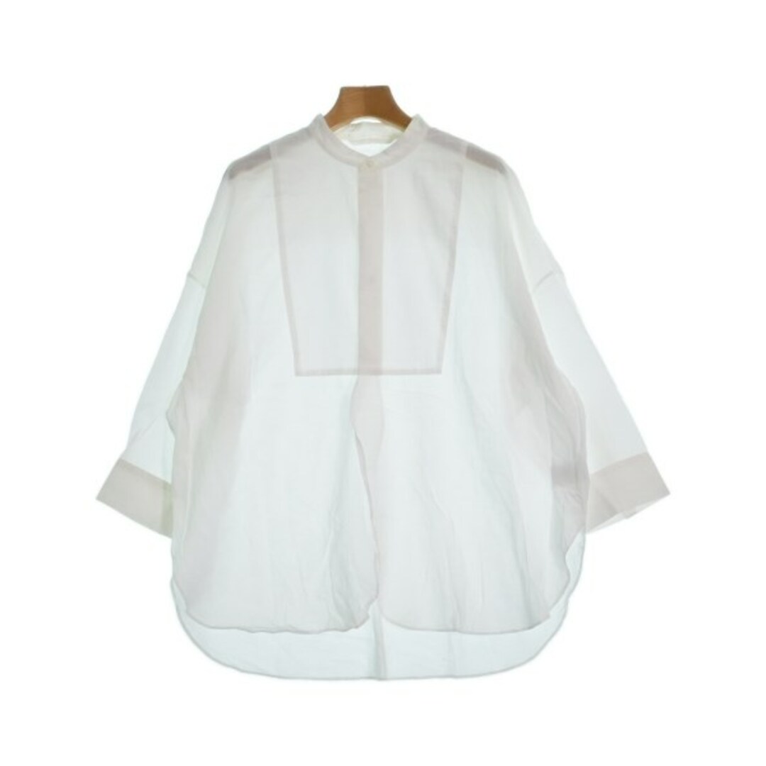 なし伸縮性GALERIE VIE ギャラリーヴィー カジュアルシャツ 36(M位) 白