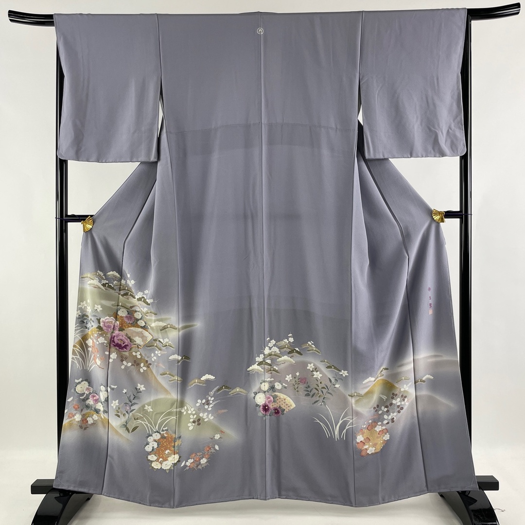 色留袖 身丈158.5cm 裄丈62.5cm 正絹 名品