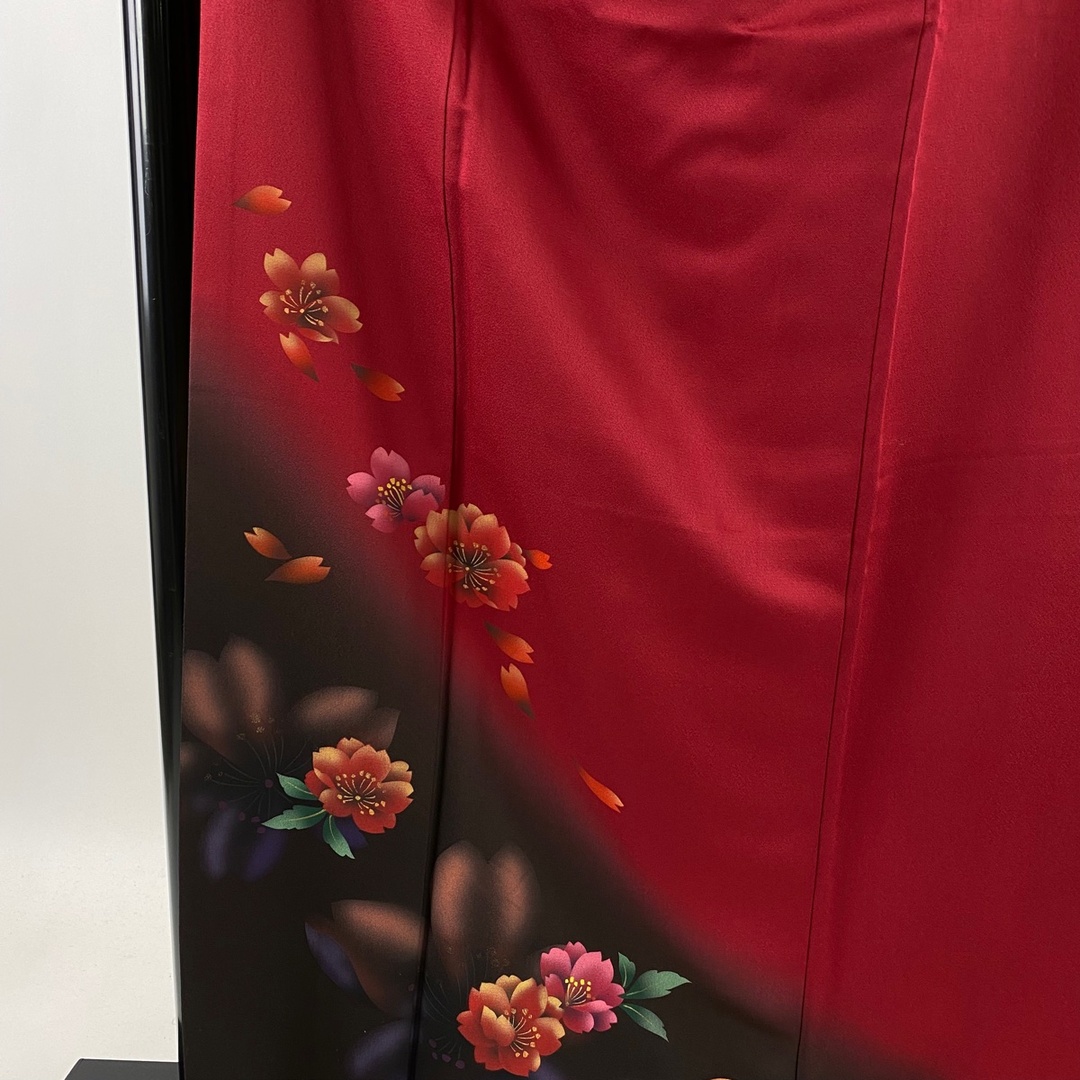 振袖 美品 名品 身丈169cm 裄丈69.5cm 正絹 - 着物