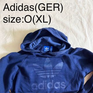 アディダス(adidas)のAdidas(GER)ビンテージビッグロゴスウェットパーカ(パーカー)