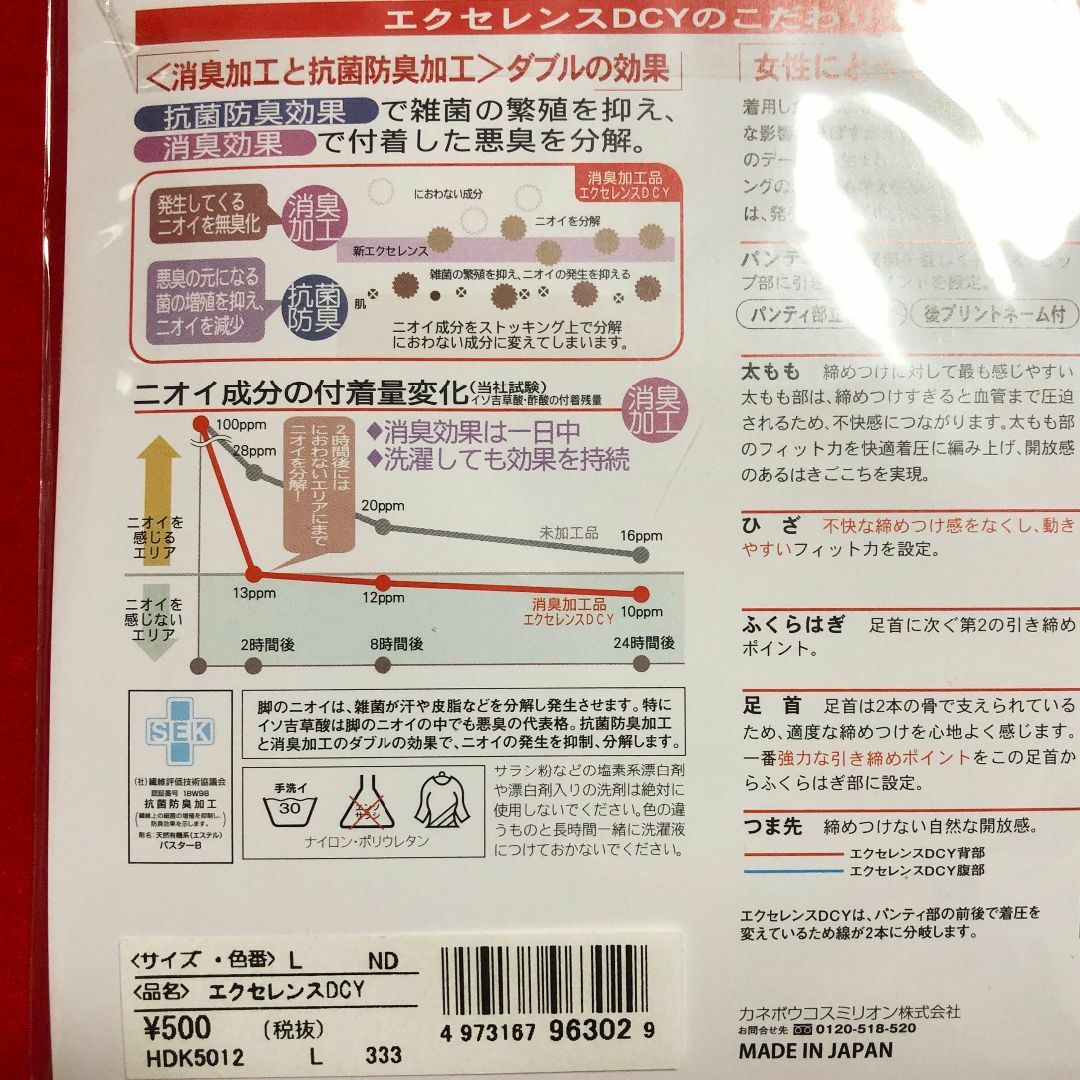 Kanebo(カネボウ)のカネボウエクセレンスベージュブラウン系Lサイズ8点：経年 レディースのレッグウェア(タイツ/ストッキング)の商品写真