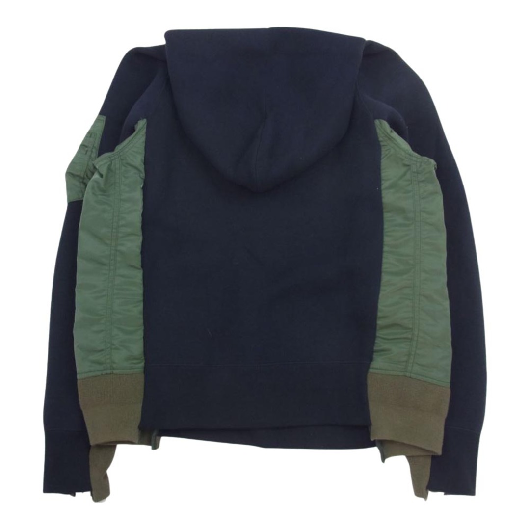 sacai - Sacai サカイ SCM-033 Sponge Sweat x MA-1 Hoodie ドッキング