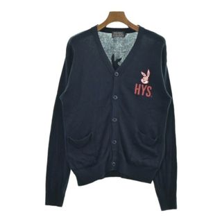 ヒステリックグラマー(HYSTERIC GLAMOUR)のHYSTERIC GLAMOUR ヒステリックグラマー カーディガン M 紺 【古着】【中古】(カーディガン)