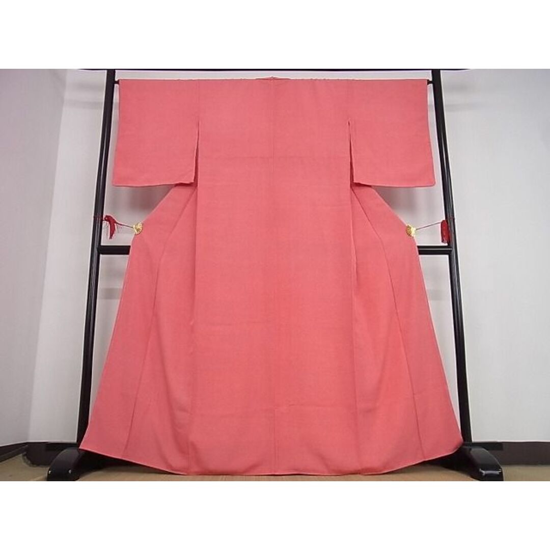 平和屋-こころ店■江戸小紋 寄せ小紋柄 家内安全 反端付き 着丈163cm 裄丈65.5cm 正絹 逸品 未使用 B-ag4088