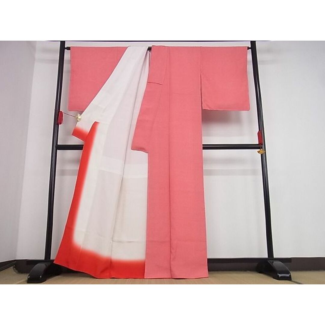平和屋-こころ店■江戸小紋 寄せ小紋柄 家内安全 反端付き 着丈163cm 裄丈65.5cm 正絹 逸品 未使用 B-ag4088