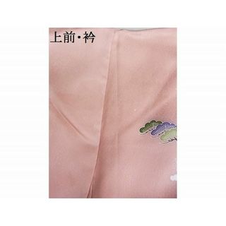 平和屋-こころ店■訪問着 風景文 たたき染め 金銀彩 着丈161cm 裄丈63cm 正絹 逸品 B-np8445