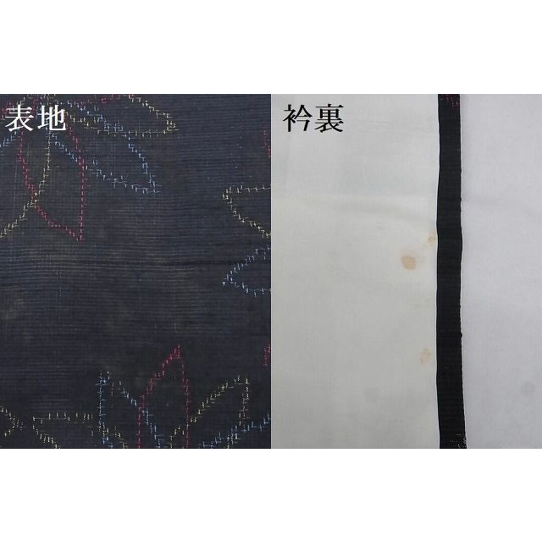 平和屋-こころ店■上質な紬 舞花文 着丈168cm 裄丈68cm 正絹 逸品 未使用 B-np8657