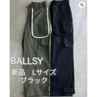 シュプリーム(Supreme)の新品　BALLSY　Lサイズ　ミリタリーM47ワイドパンツ　ブラック(ワークパンツ/カーゴパンツ)