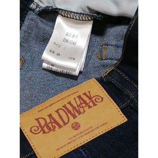 新品 BAD WAY Lサイズ ワイドアシンメトリーフリンジジーンズの通販 by