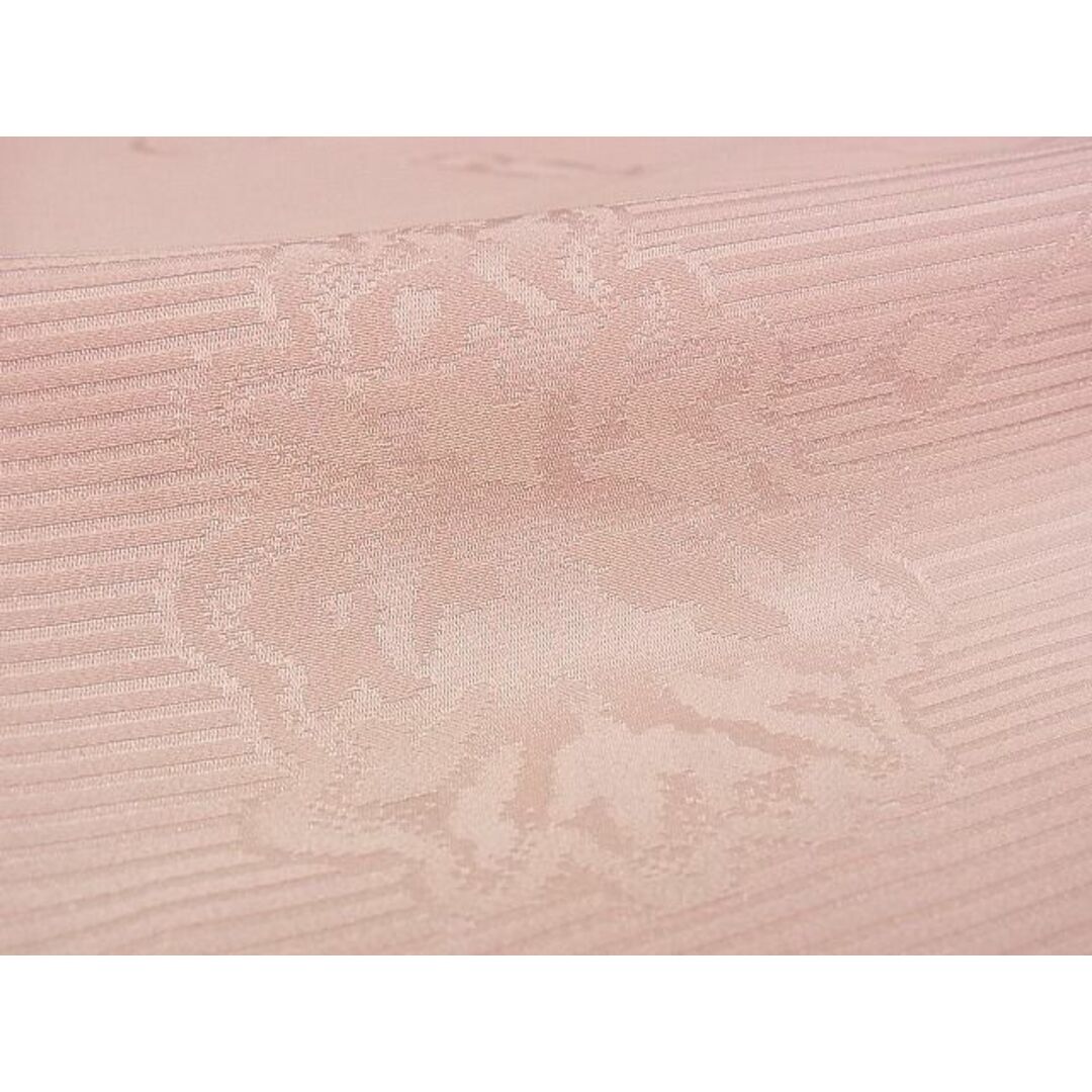 平和屋-こころ店■上質な色無地 舞花地紋 虹色 着丈158.5cm 裄丈64cm 正絹 逸品 B-ey4453