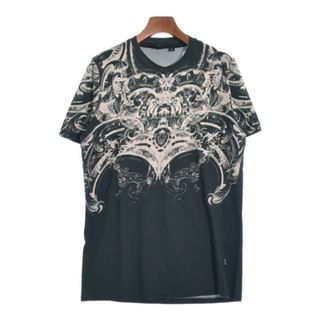 ジャストカヴァリ(Just Cavalli)のJUST cavalli Tシャツ・カットソー L 緑x白系(総柄) 【古着】【中古】(カットソー(半袖/袖なし))