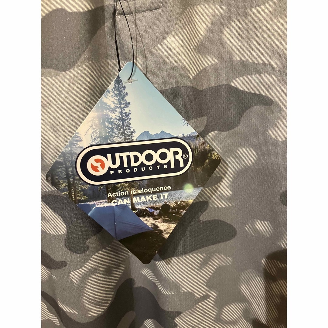 OUTDOOR PRODUCTS(アウトドアプロダクツ)のMサイズ　outdoor products  迷彩　ポロシャツ　白 メンズのトップス(ポロシャツ)の商品写真