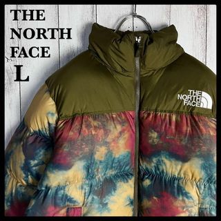 THE NORTH FACE ダウンジャケット NF0A5J1J PRINTED HMLYN DOWN PARKA 99A ブラック×マルチカラー Sサイズ