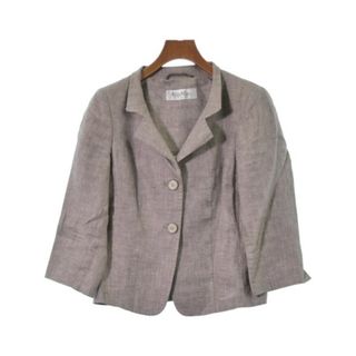 マックスマーラ(Max Mara)のMax Mara カジュアルジャケット 36(XS位) ベージュ系 【古着】【中古】(テーラードジャケット)