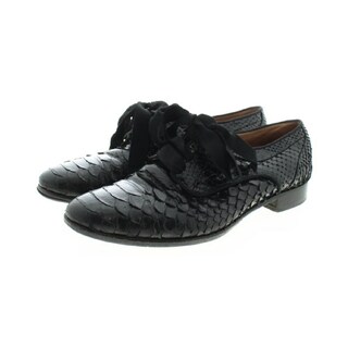 ランバン(LANVIN)のLANVIN ランバン ビジネス・ドレスシューズ EU37(23.5cm位) 黒 【古着】【中古】(ローファー/革靴)