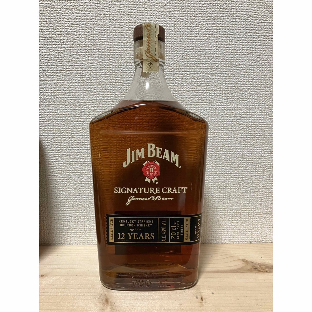 ジムビーム 12年 シグネチャークラフト 古酒 終売品 - ウイスキー