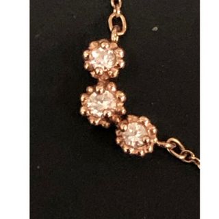 スタージュエリー(STAR JEWELRY)のスタージュエリー ダイヤモンド 0.05 K10 デザイン ネックレス (ネックレス)