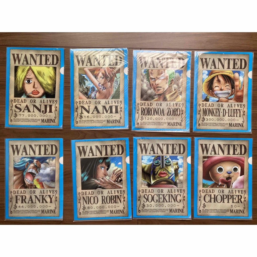 ONE PIECE クリアファイル　全8種