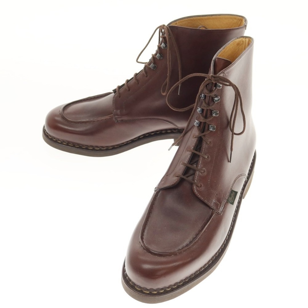 【未使用】パラブーツ Paraboot BEAULIEU Uチップ レースアップブーツ ブラウン【サイズ11 F】【メンズ】