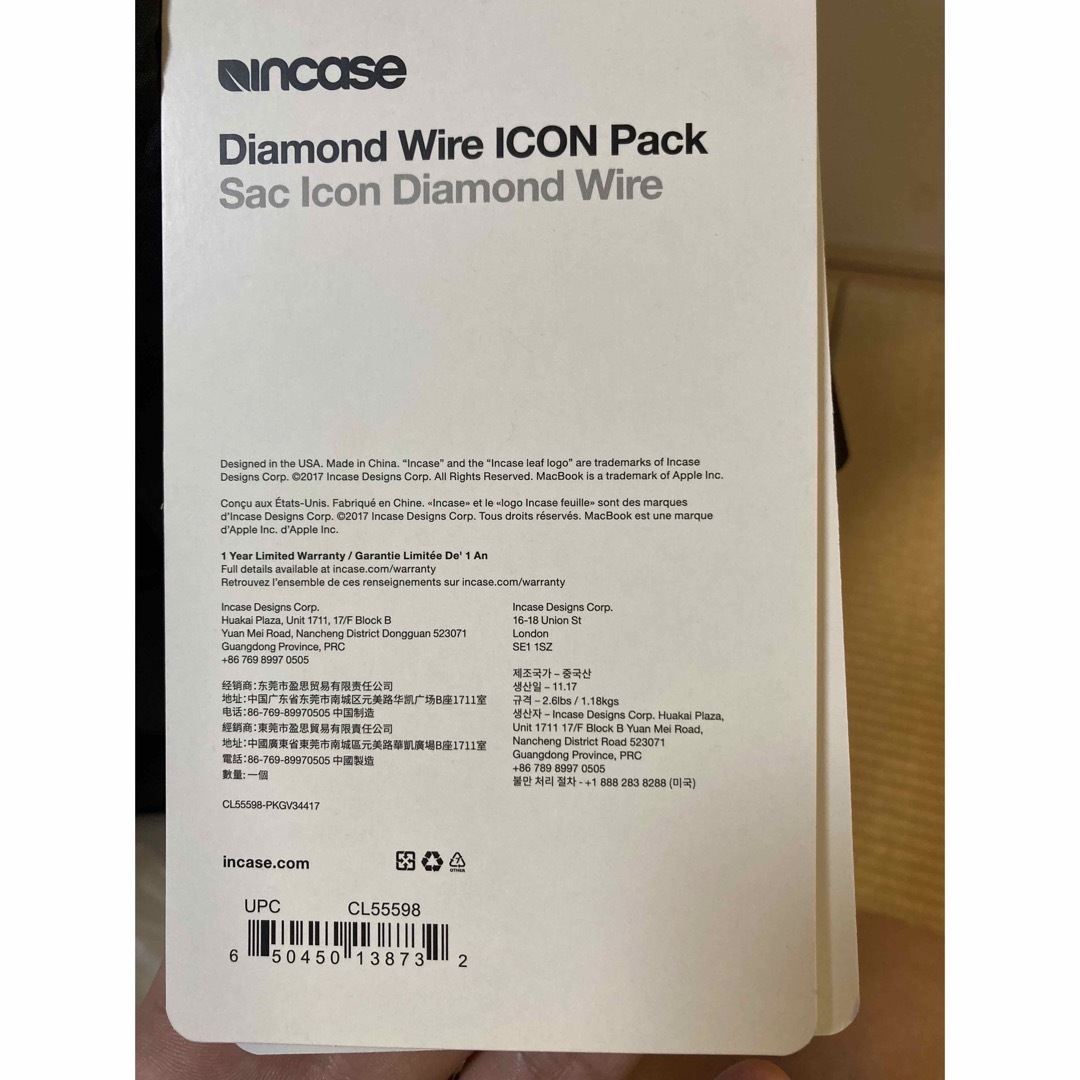 新品 インケース ICON Pack Backpack Diamond Wire