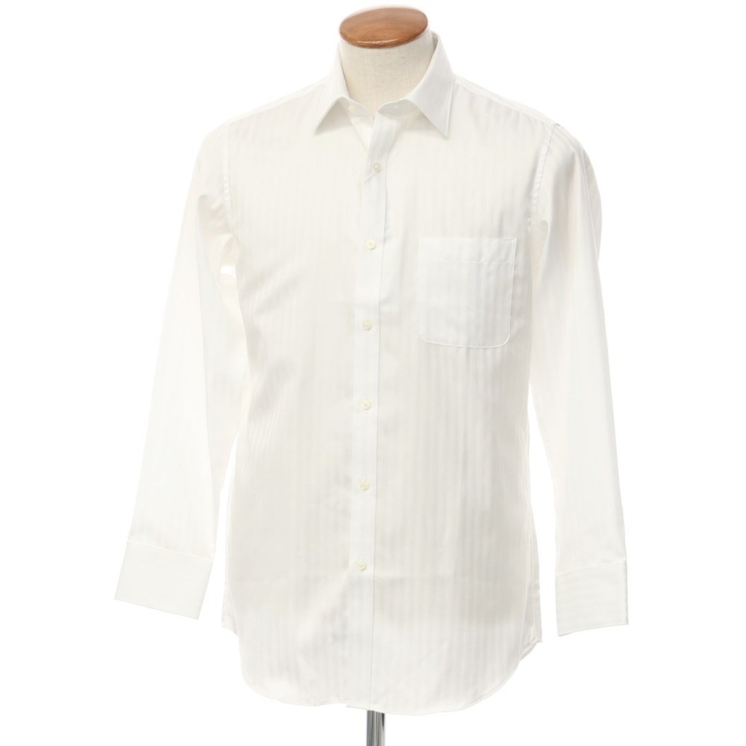 【未使用】ダーバン D’URBAN コットン レギュラーカラー ドレスシャツ ホワイト【サイズ39-80】【メンズ】