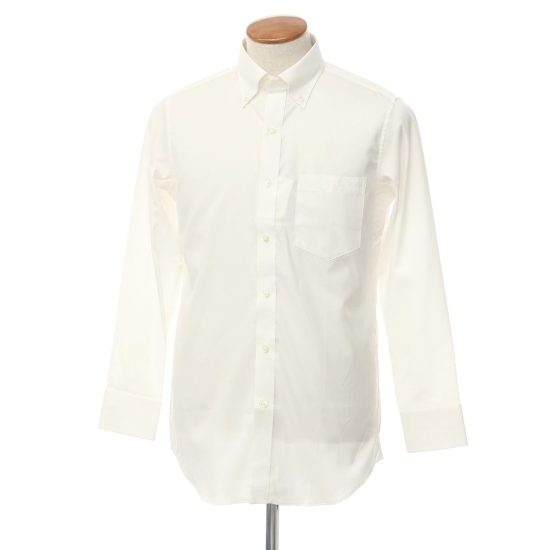 【未使用】ダーバン D’URBAN コットン ボタンダウン ドレスシャツ ホワイト【サイズ39-80】【メンズ】