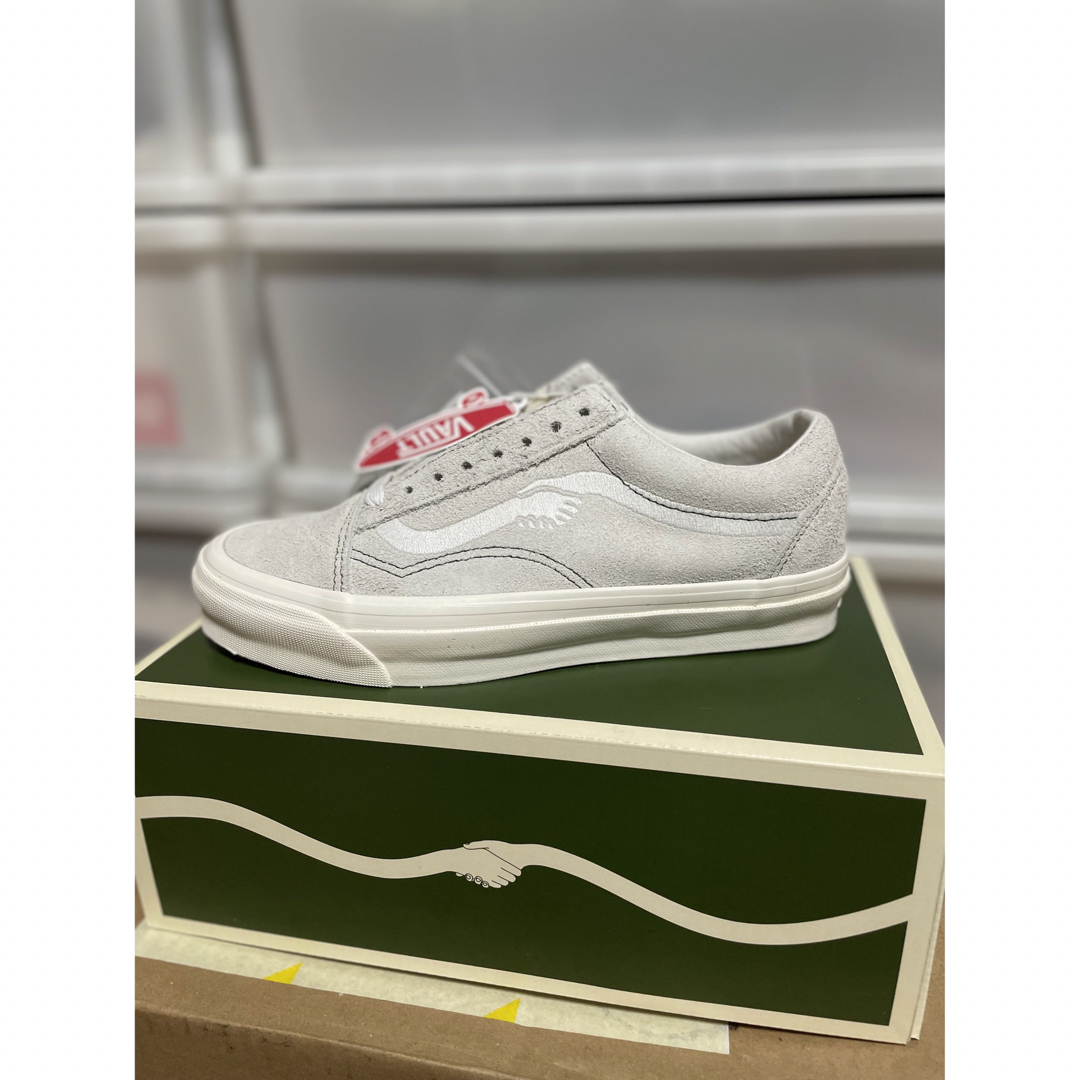 バンズ ボルト メンズ スニーカー シューズ Vans Vault UA OG Old Skool LX Classic White スニーカー