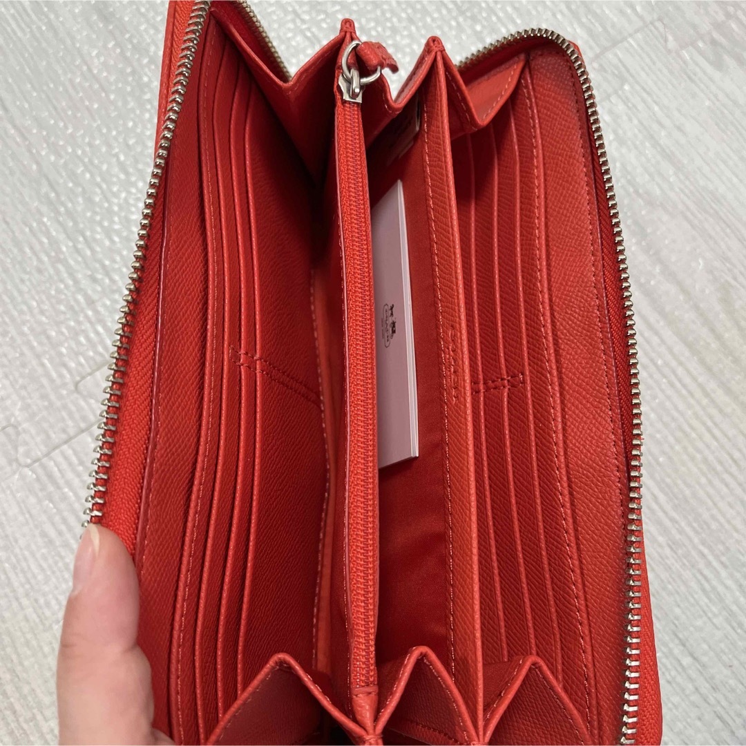美品 coach オレンジ長財布