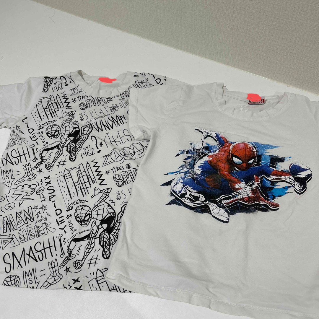 MARVEL(マーベル)のスパイダーマンTシャツ　2枚セット　110サイズ キッズ/ベビー/マタニティのキッズ服男の子用(90cm~)(Tシャツ/カットソー)の商品写真