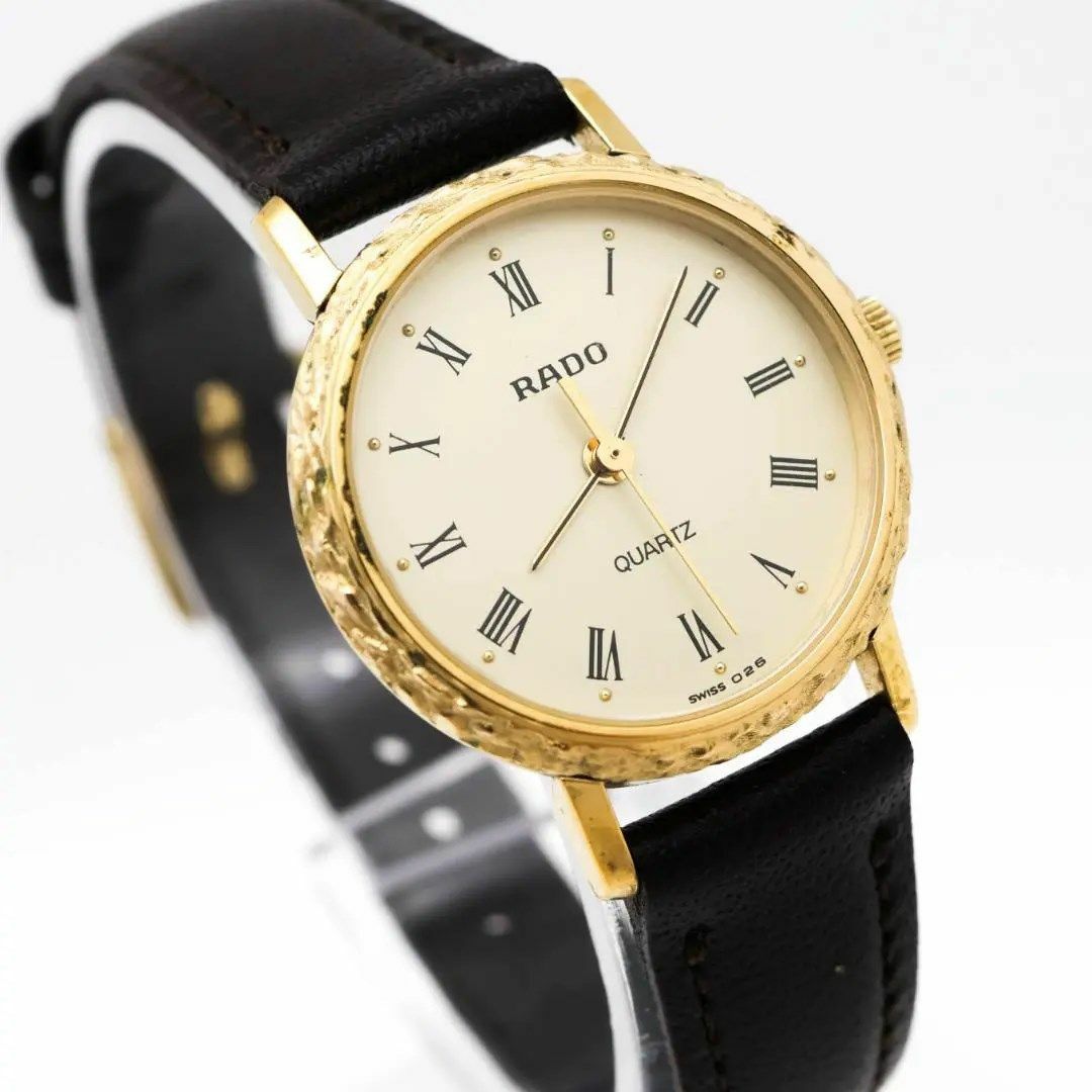 RADO(ラドー)の《希少》RADO 腕時計 ゴールド ラウンド ヴィンテージ レディースs レディースのファッション小物(腕時計)の商品写真