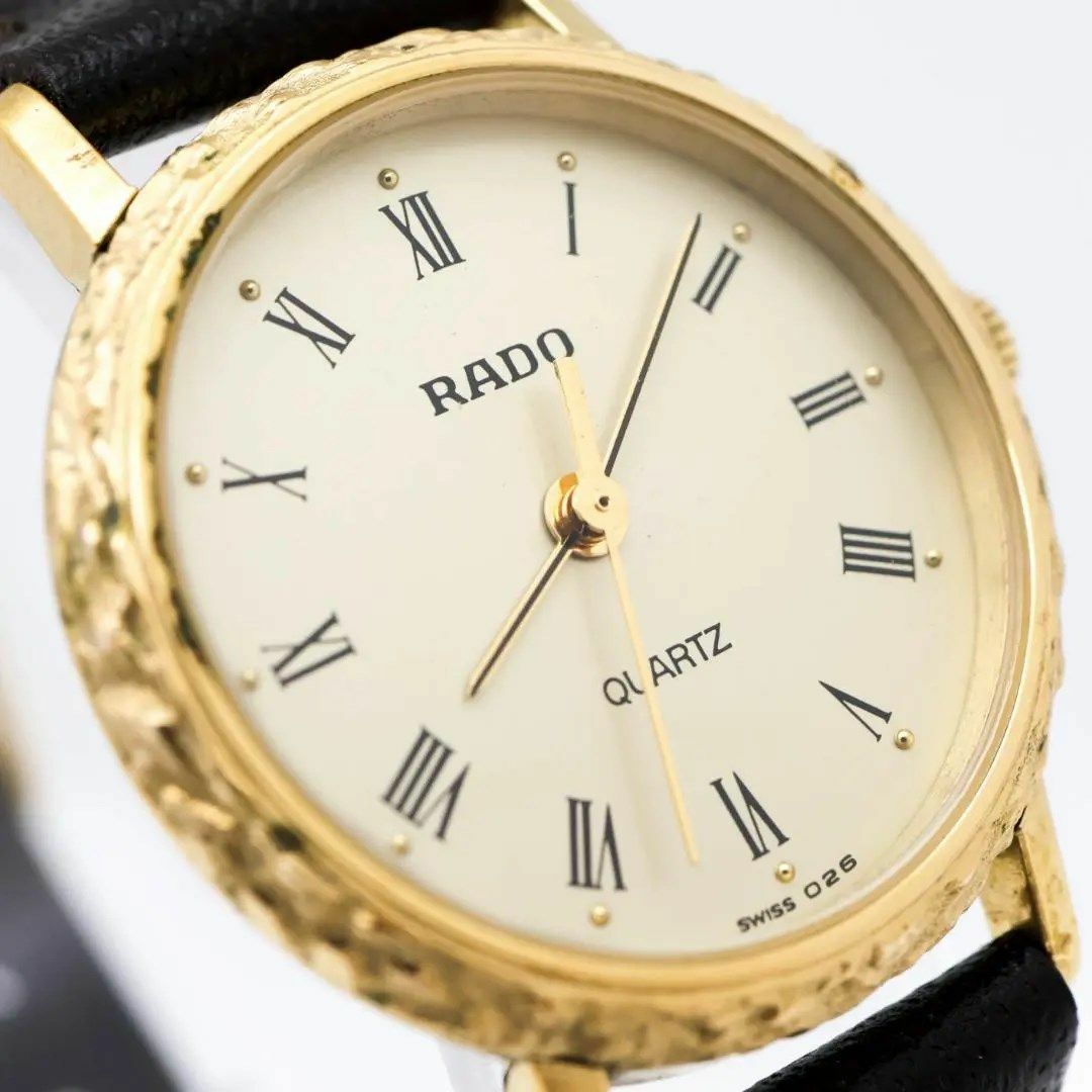 RADO(ラドー)の《希少》RADO 腕時計 ゴールド ラウンド ヴィンテージ レディースs レディースのファッション小物(腕時計)の商品写真