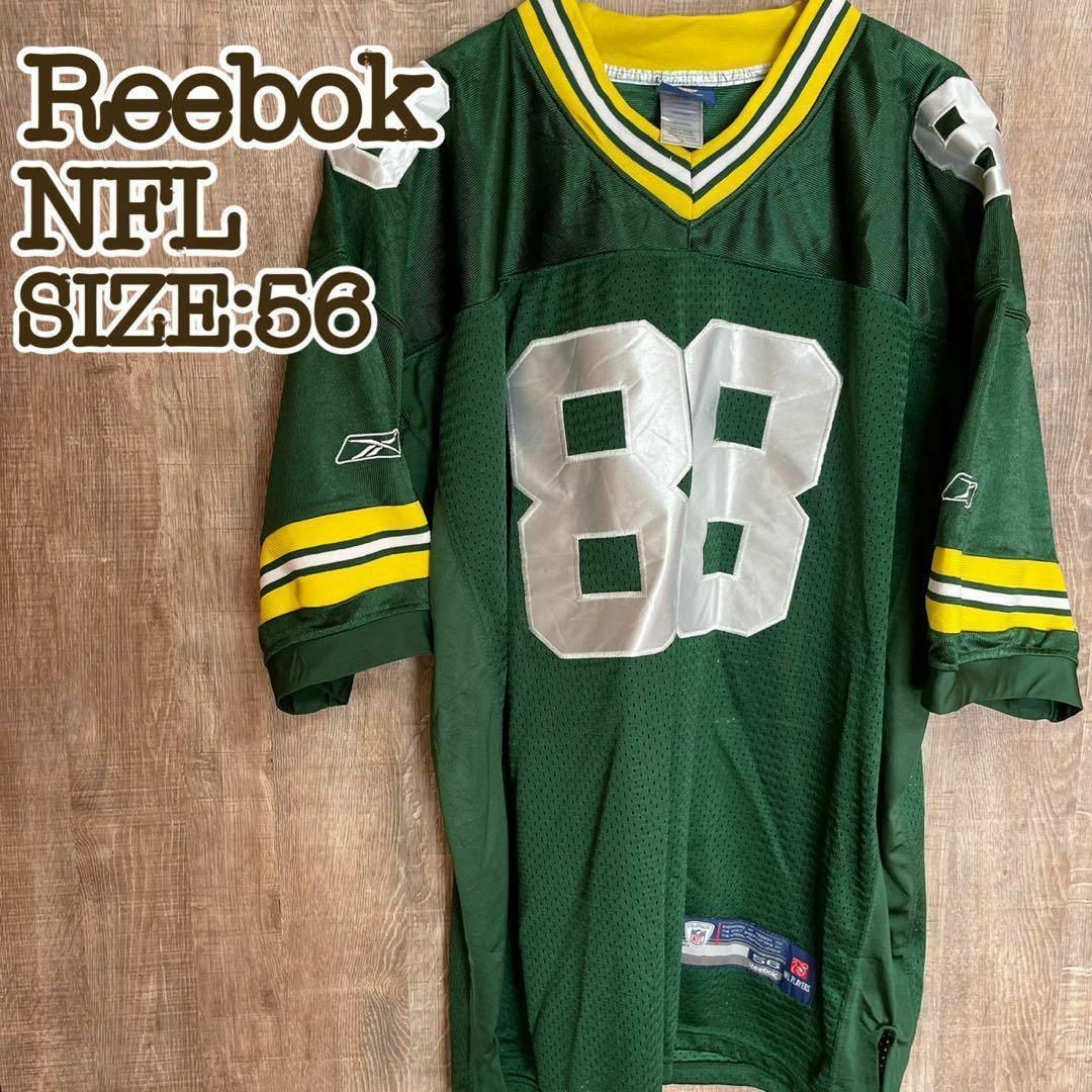 Reebok リーボック NFL グリーンベイ・パッカーズ ゲームシャツ 56 - T