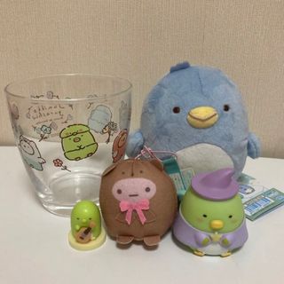 サンエックス(サンエックス)のすみっコぐらし すみっこぐらし ファミマ ゼリー コップ ぺんぎん ぬいぐるみ(キャラクターグッズ)