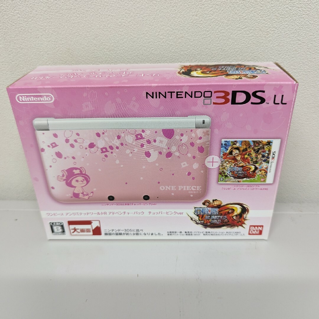 ニンテンドー3DS(ニンテンドー3DS)のワンピース アンリミテッドワールドR アドベンチャーパック チョッパーピンクVe エンタメ/ホビーのゲームソフト/ゲーム機本体(携帯用ゲーム機本体)の商品写真