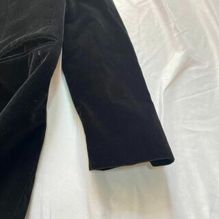 ドルチェ＆ガッバーナ ロングコート ベロア ブラック イタリア製 38 裏地ロゴ
