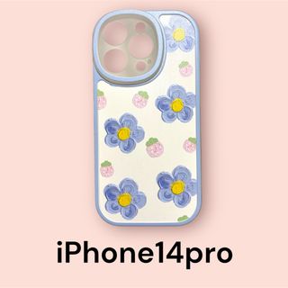 ★可愛い★花柄★いちご★iPhoneケース★iPhone14pro★(iPhoneケース)