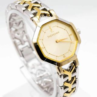Yves Saint Laurent YSL ビジュー ゴールド ピンク 腕時計-