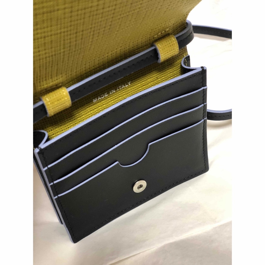 新品】マルニ カードホルダー ネックストラップ付 カードケース パス