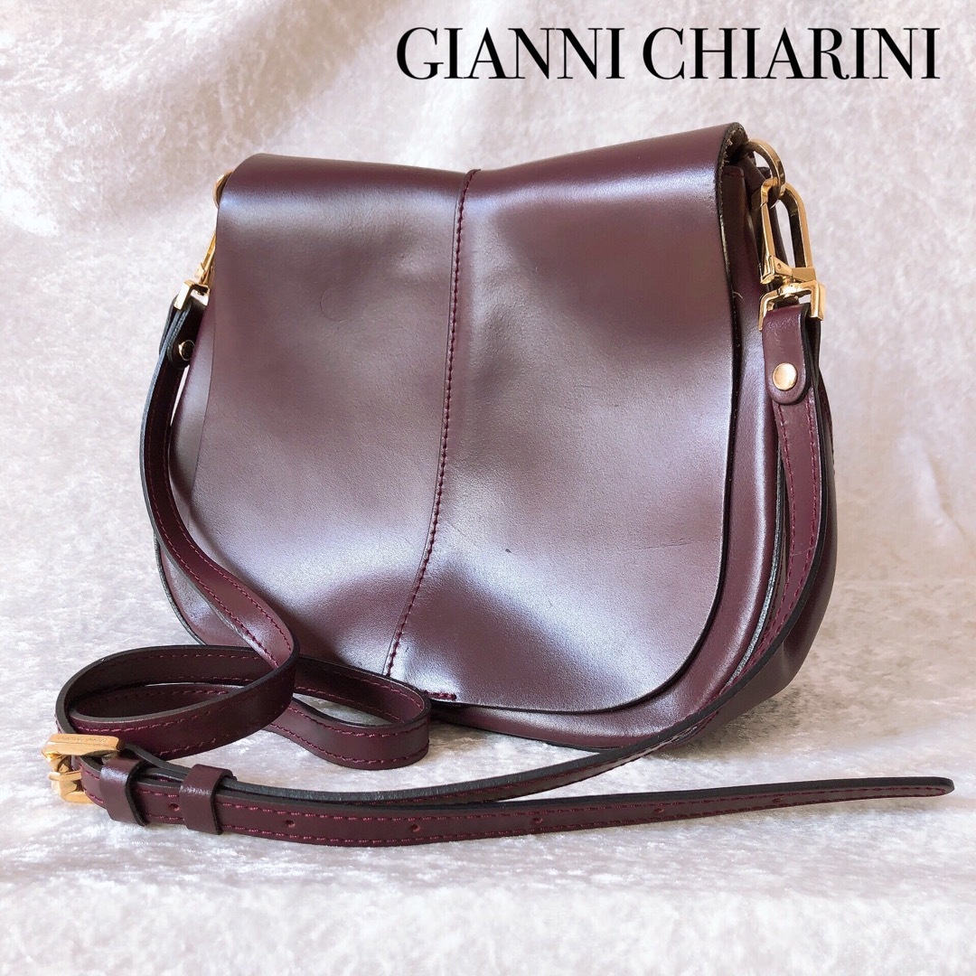 GIANNI CHIARINI - 美品♡ジャンニキャリーニ ショルダーバッグ レザー